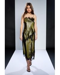 Runway - 1.8.1.8 Pu Satin Slip Skirt - Lyst