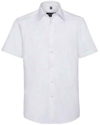 Russell - Collection Oxford Tailored Short-Sleeved Shirt - Lyst
