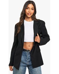 Boohoo - Woven Tailored Cinched Blazer - Lyst