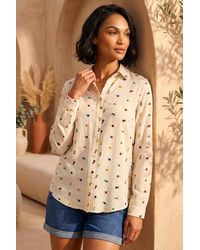 D.u.s.k - Floral Embroidered Shirt - Lyst