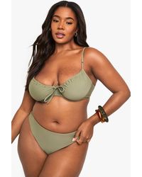 Boohoo - Plus Swimwear Essentials Underwired Bikini Top - Lyst