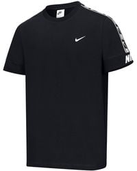 Nike - Repeat Tape Short Sleeve T-Shirt Cotton - Lyst