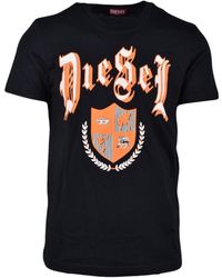 DIESEL - Medieval Design T-Shirt Cotton - Lyst