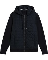 Ted Baker - Adburys Regular Quilted Zip Hoodie - Lyst
