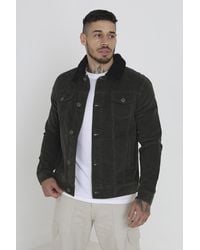 Brave Soul - 'Prestwich' Borg Collar Cord Jacket - Lyst