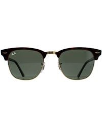 Ray-Ban - Rayban Sunglasses Clubmaster 3016 990/58 Havana Polarized Large 51Mm - Lyst