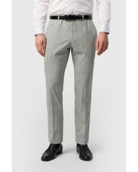 Antique Rogue - Flat Fronted Slim Fit Suit Trousers - Lyst