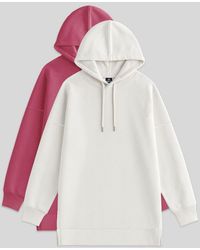 TOMMY LIFE - Oversized Hooded Sweatshirt With Pocket - Lyst