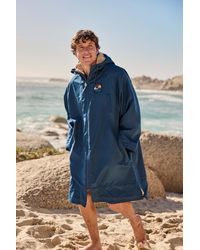 Mountain Warehouse - 'Hazey' Beach Parka Waterproof Borg Lined Hooded Full Zip Surf Poncho - Lyst