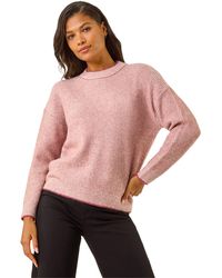 Roman - Stitch Detail Soft Knit Jumper - Lyst
