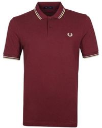 Fred Perry - Twin Tipped M3600 M69 Red Polo Shirt - Lyst