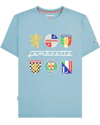 Lambretta - Heritage Ss26 Logos T-Shirt (Sky) Cotton - Lyst