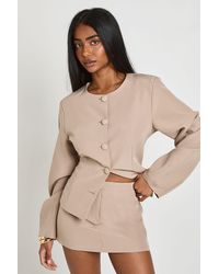 Boohoo - Tailored Micro Mini Skirt - Lyst