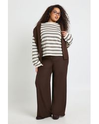 Boohoo - Plus Woven Pocket Detail Wide Leg Trouser - Lyst
