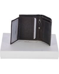 Ashwood Leather - Crumble 4-Card Billfold Wallet With Id & Coin Pocket - Lyst