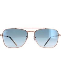 Ray-Ban - Square Rose Gradient Rb3636 New Caravan Metal - Lyst