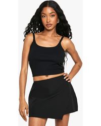 Boohoo - Asymmetric Mini Skort - Lyst