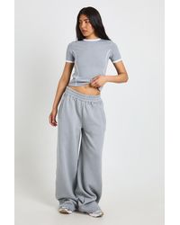 Boohoo - Tall Piping Detail T-Shirt And Straight Leg Jogger Set - Lyst