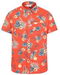 Mountain Warehouse - Hawaiian Overhemd Met Korte Mouwen (oranje) - Lyst