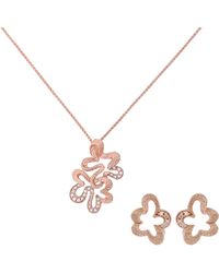 Orphelia - 'Malenia' 925 Sterling Set: Chain-Pendant + Earrings - Lyst