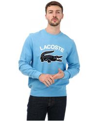 Lacoste - Crocodile Print Sweatshirt - Lyst