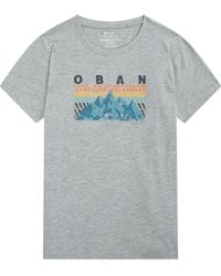Mountain Warehouse - 'Oban' T-Shirt 100% Cotton Uv 50+ Protection Breathable Graphic Top - Lyst