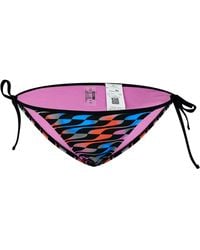 PUMA - Wave Patterned Tie Bikini Bottom - Lyst