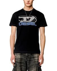 DIESEL - T Shirts Diegor Logo Print Crew Neck Summer Cotton Tee - Lyst