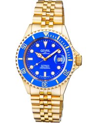 Gevril - Wall Street 4854B Swiss Automatic Sellita Sw200 Dial Stainless Steel Luminous Date Watch - Lyst