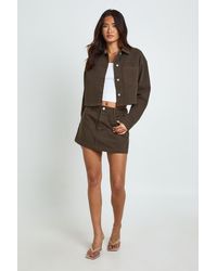 Boohoo - Denim Mini Skirt - Lyst