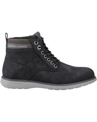 Jack & Jones - And Denver Combo Ankle Boots (Anthracite) - Lyst
