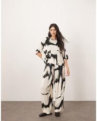 ARRANGE - Satin Straight Leg Trouser Co-Ord - Lyst