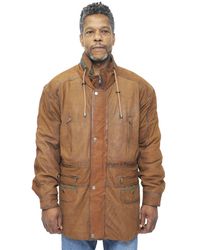 Infinity Leather - Nubuck Parka Coat-Winnipeg - Lyst