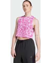 adidas - Train Essentials Allover Print Workout Tank Top - Lyst
