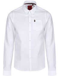 Luke 1977 - Telford Tailored Fit Smart Shirt Cotton - Lyst