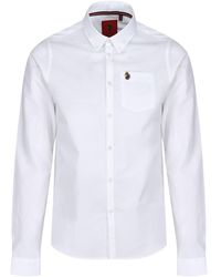Luke 1977 - Telford Tailored Fit Smart Shirt Cotton - Lyst