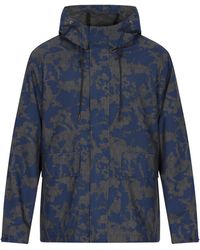 Mo - Anorak Herren Dunkelgrau Marine Cauflage - Lyst