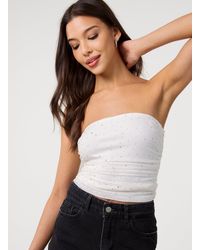 Pink Vanilla - Diamante Bandeau Top - Lyst