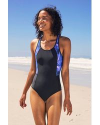 Mountain Warehouse - 'Take The Plunge' Printed Swimsuit With Removable Bra Cups Swimwear Polyamide - Lyst