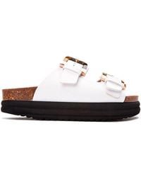 V.Gan - Vegan Plum Footbed Tortoiseshell Sandals - Lyst