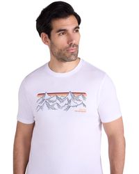 Mountain Warehouse - 'Mountain Stripe' Graphic T-Shirt Cotton Breathable Everyday Tee - Lyst