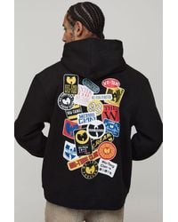 BoohooMAN - Oversized Wu-Tang License Printed Hoodie - Lyst