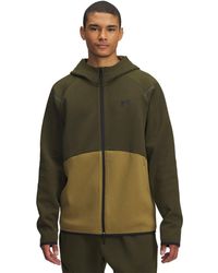 Under Armour - Unstoppable Hooded Ribbed Cuff Sweat Jacket - Lyst