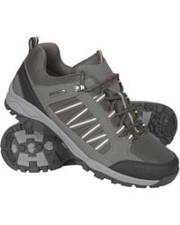 Mountain Warehouse - 'Path' Walking Shoes Cushioned Footbed Mesh Lining Waterproof Comfy Trail Trekking Trainers - Lyst