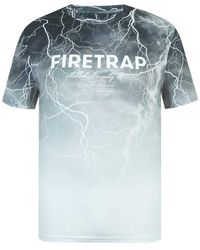 Firetrap - T-Shirt Met All-Over Print (Donker) - Lyst
