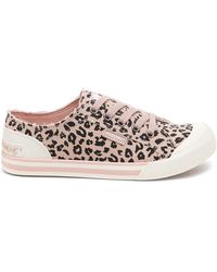 Rocket Dog - Jazzin Leon Leopard Casual Trainers Light Cotton - Lyst