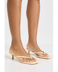 Boohoo - Toe Post Kitten Heel Mules - Lyst