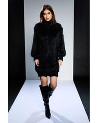 Runway - 1.8.1.8 Fluffy High Neck Jumper Dress - Lyst