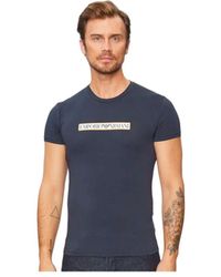 Emporio Armani - Eagle-t-shirt Voor - Lyst