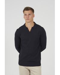 Brave Soul - Trophy Neck Knitted Polo - Lyst